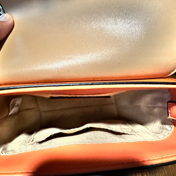 True Religion Tan and Orange Crossbody Bag with Structured Design - Picture 3 of 6
